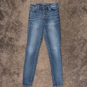 American Eagle Outfitters High Rise Blue Jeans